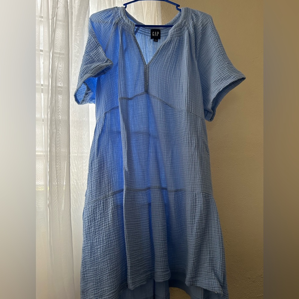 GAP Light Blue Textured Top
